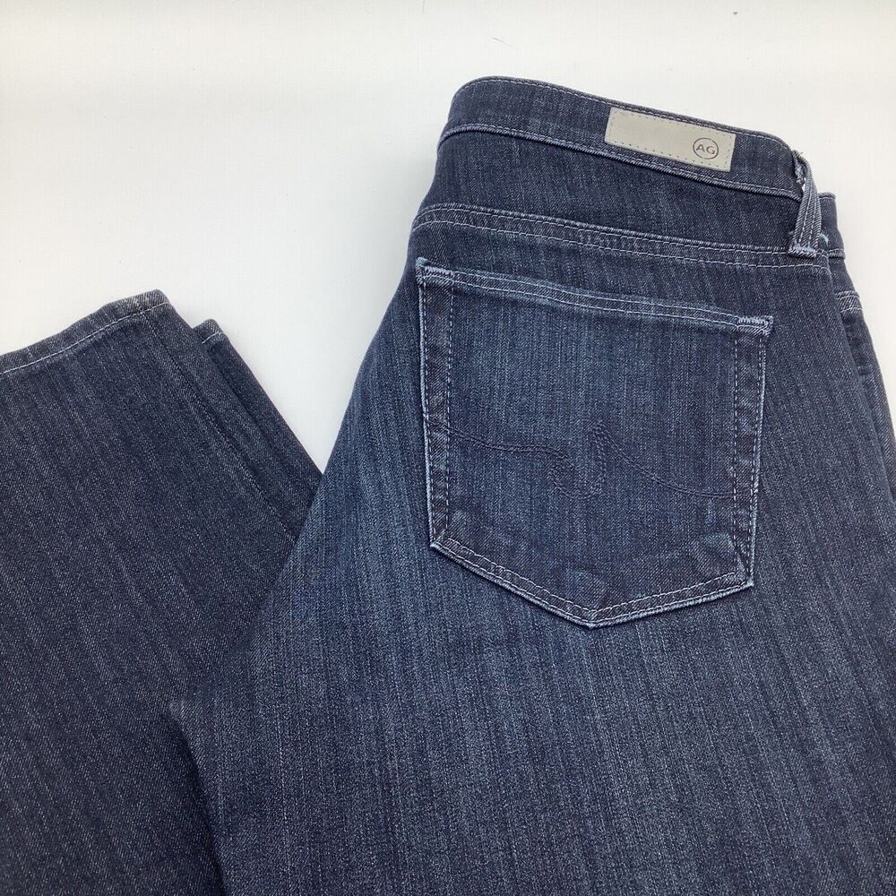 AG Womens The Prima Mid‎ Rise Cigarette Jeans Blue Size 26R